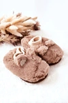 Papcie Ocieplane Ze Ściągaczem Brązowe Dessi