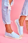 Klasyczne Damskie Espadryle Niebieskie Flaure 