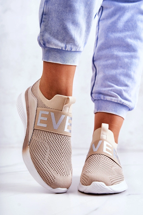 Damskie Buty Sportowe Wsuwane Beżowe Lorane