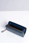 Duży Damski Granatowy Portfel z Serduszkiem