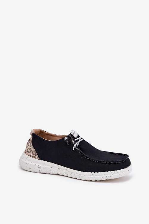 Lekkie Materiałowe Półbuty Damskie McKeylor 96116 Czarne