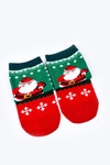 Damskie Skarpetki W Świąteczne Wzory COSAS Zielone