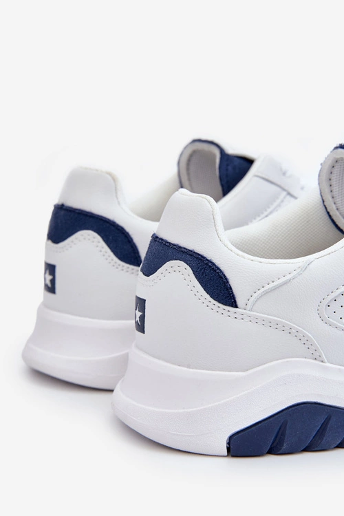Męskie Buty Sportowe Memory Foam Big Star JJ174318 Białe