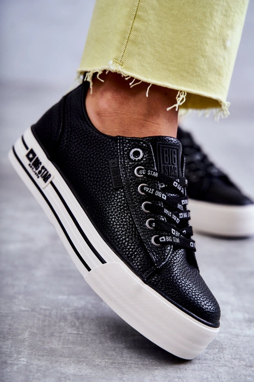 Niskie Damskie Trampki Big Star KK274015 Czarne