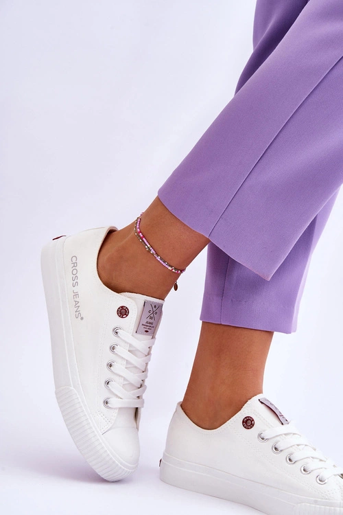 Damskie Trampki Cross Jeans LL2R4067 Białe