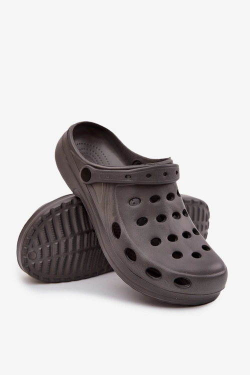 Męskie Klapki Sandały Ogrodowe Basen Szare