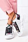Damskie Sportowe Buty Sneakersy Białe Bubble Tea