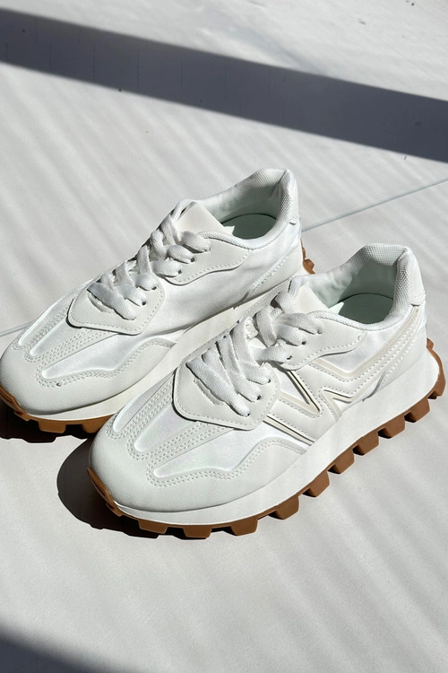 Sneakersy Buty Sportowe Damskie Białe Kalelia