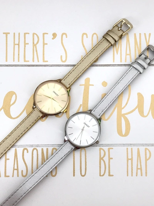 Damski Zegarek Ernest Jules Srebrny