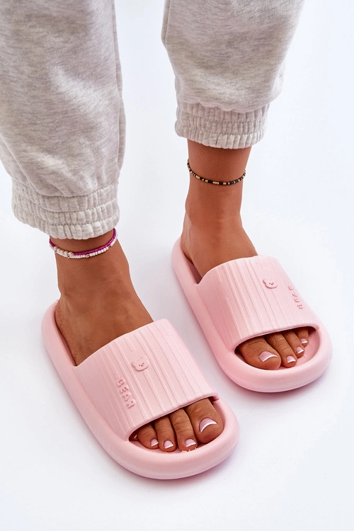 Klapki Piankowe Damskie Lekkie Różowe Fenicva