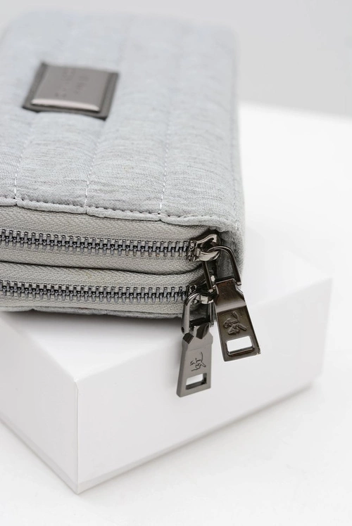 Duży Szary Damski Portfel