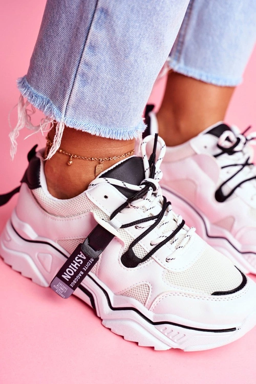 Sportowe Damskie Buty Białe Elenis