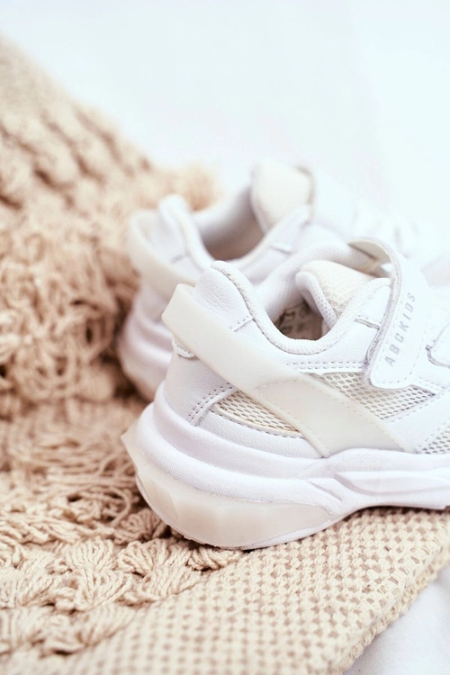 Sportowe Buty Dziecięce Młodzieżowe Białe ABCKIDS B933204077