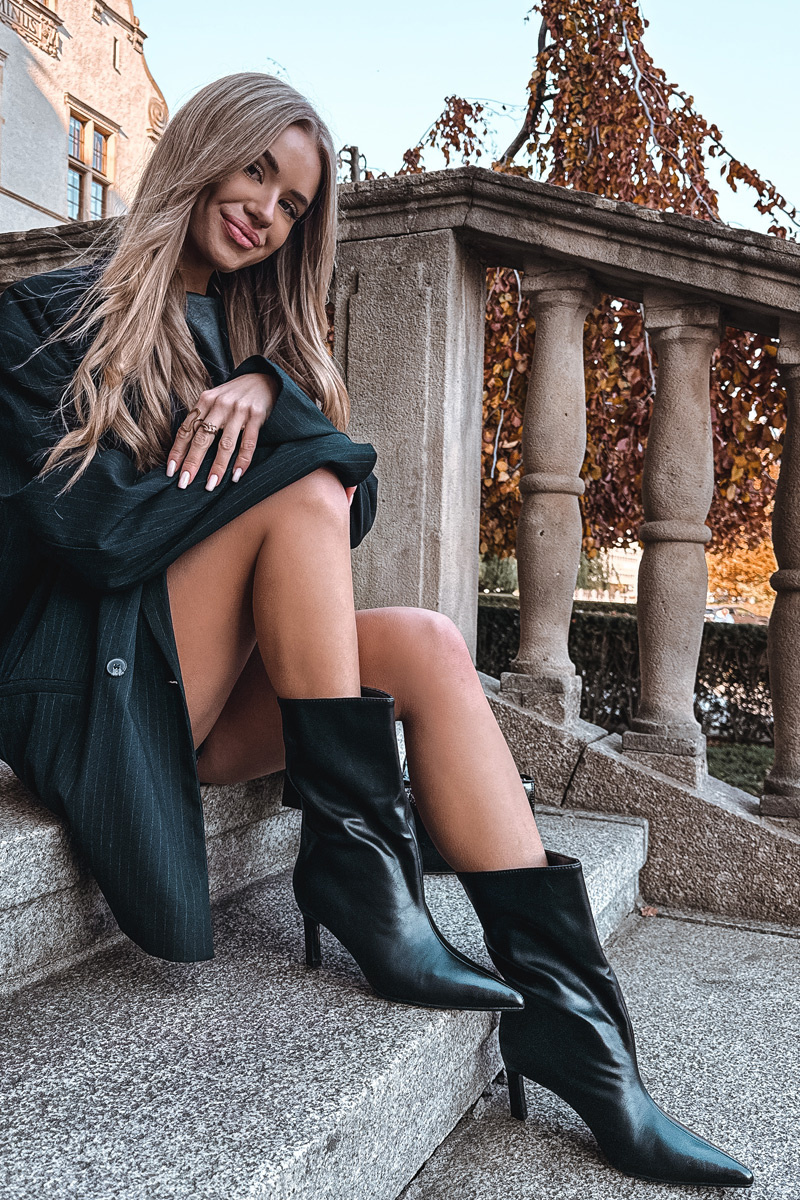 Wsuwane Botki Damskie Na Szpilce