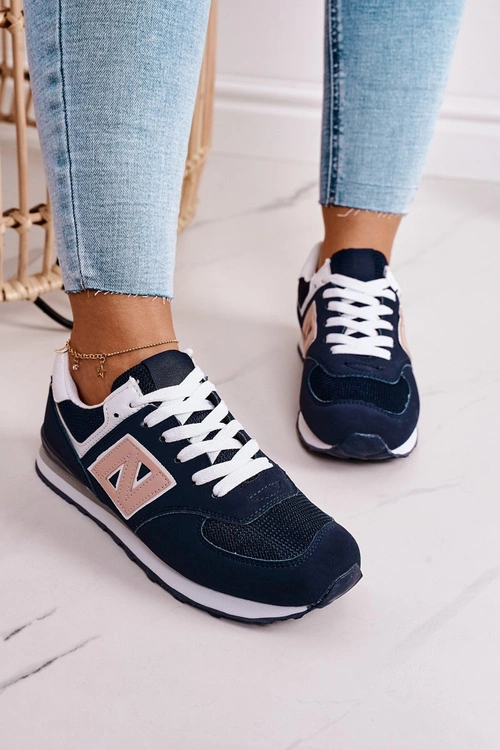 Damskie Sportowe Buty Sneakersy Niebiesko-Różowe Last Minute