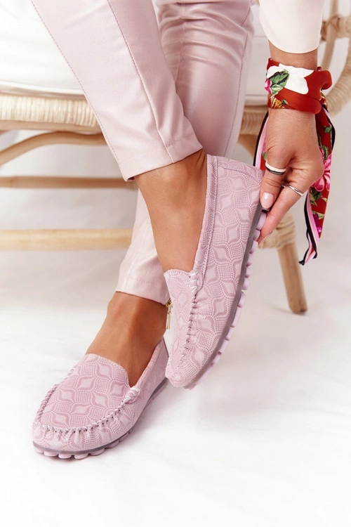 Skórzane Mokasyny RIO FLORE Eco-Friendly Różowe