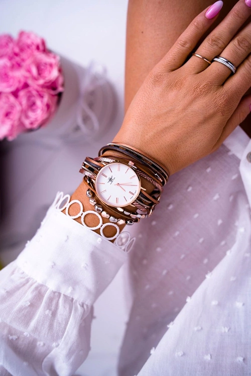 Damski Zegarek Michael John Owijany Beżowy Lanell