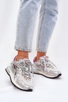 Sneakersy Buty Sportowe Damskie D.Franklin DFSH378006 Srebrne 