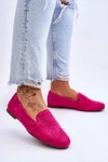 Zamszowe Wygodne Mokasyny Fuksja Giovana