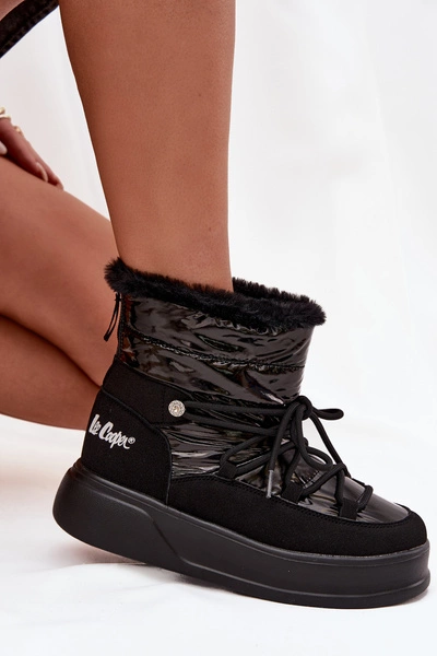 Śniegowce Damskie Na Platformie Lee Cooper LCJ-25-03-3814 Czarne