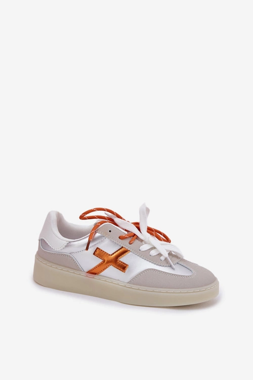 Niskie Buty Sportowe Damskie Srebrne Zelevelis