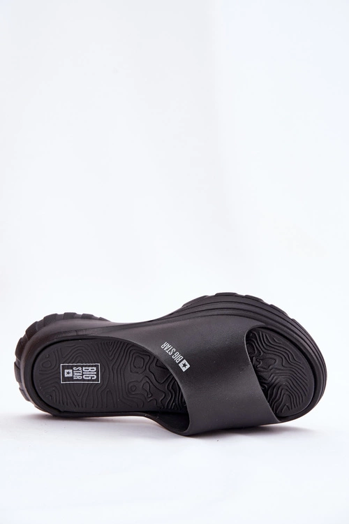 Piankowe Klapki Damskie Big Star RR274A577 Czarne