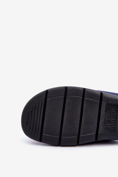 Wygodne Obuwie Domowe Męskie Kapcie Inblu 91000027 Granatowe