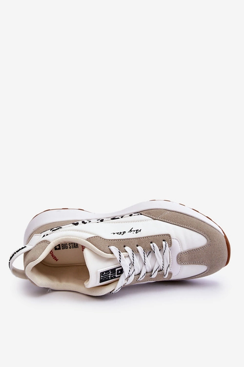 Damskie Sneakersy Memory Foam System Big Star LL274957 Białe