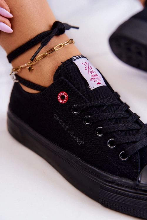 Klasyczne Trampki Cross Jeans JJ2R4019C Czarne