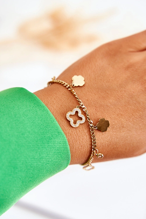 Modna Bransoletka Z Ozdobami Złota