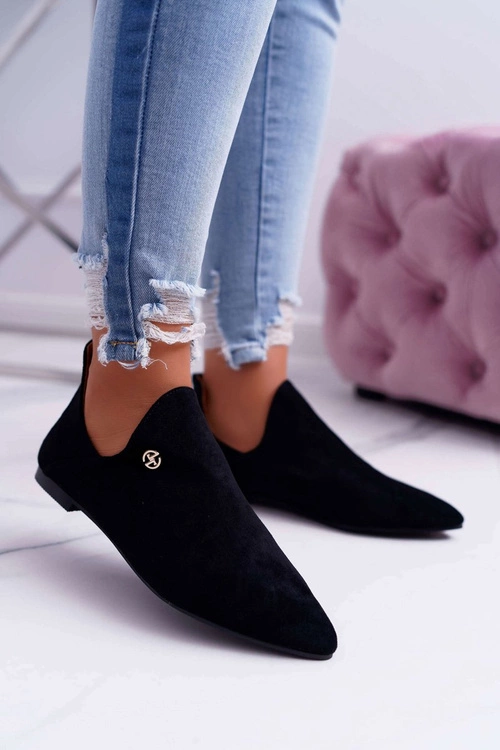 Lu Boo Botki Z Wycięciami Czarne Chelsea