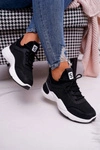 Sportowe Damskie Buty Brokat Czarne Micron
