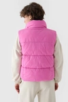 Kamizelka Bezrękawnik Puchowy Z Wypełnieniem Syntetycznym 4F 4FWAW24TVJAF140-54S Różowa