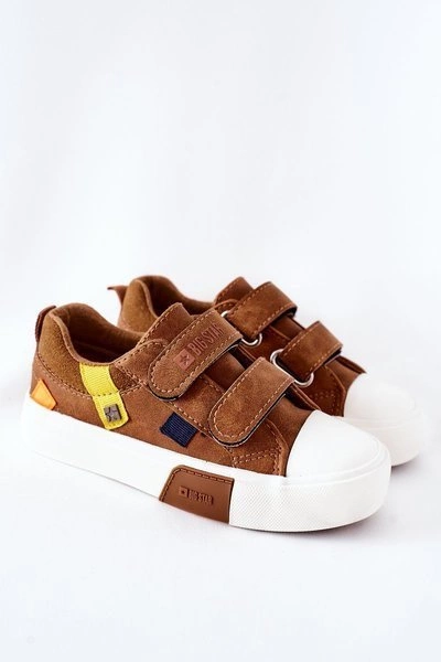 Dziecięce Trampki Na Rzepy Big Star II374017 Camel