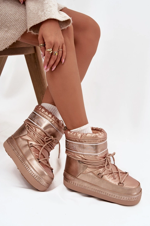 Śniegowce Damskie Z Wiązaniem O'NEILL LISA WOMEN HIGH 90253012.99U Złote