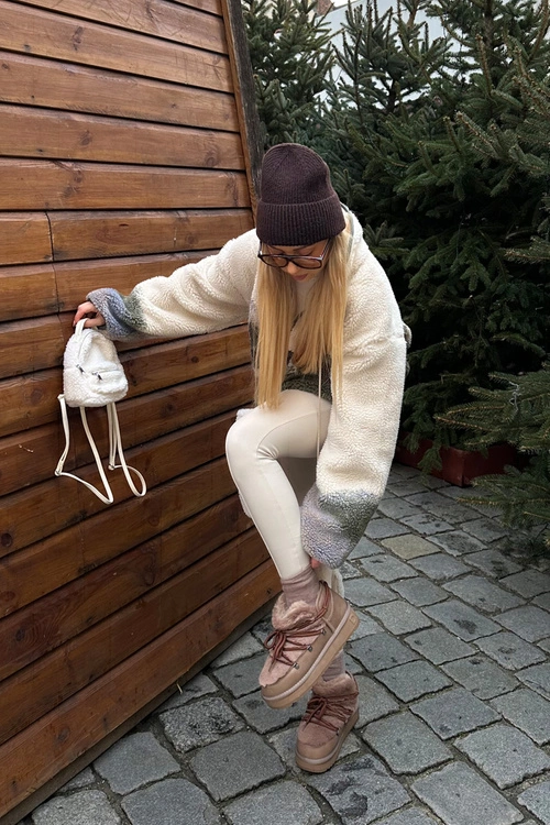 Niskie Śniegowce Na Platformie Z Futerkiem D.Franklin DFSH370011 Brązowe