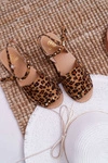 Damskie Sandały Lu Boo Zamszowe Leopard Silena 