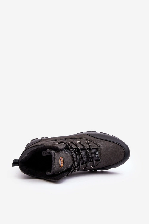 Męskie Klasyczne Buty Trekkingowe Szare Gometti