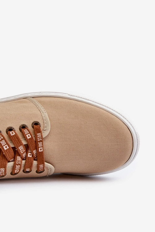 Tenisówki Trampki Męskie Big Star NN176001 Memory Foam System Beżowe