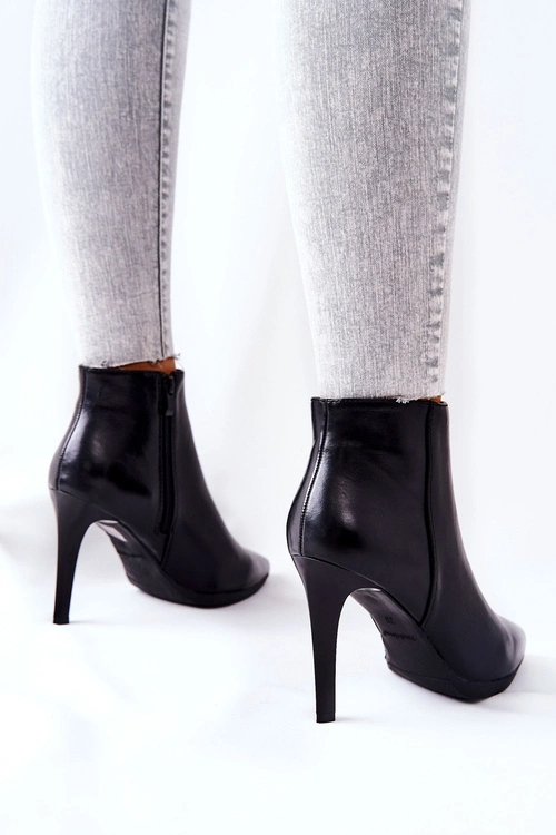 Botki Damskie Na Szpilce Sergio Leone BT501