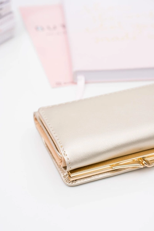 Mały Damski Złoty Portfel Na Bigiel