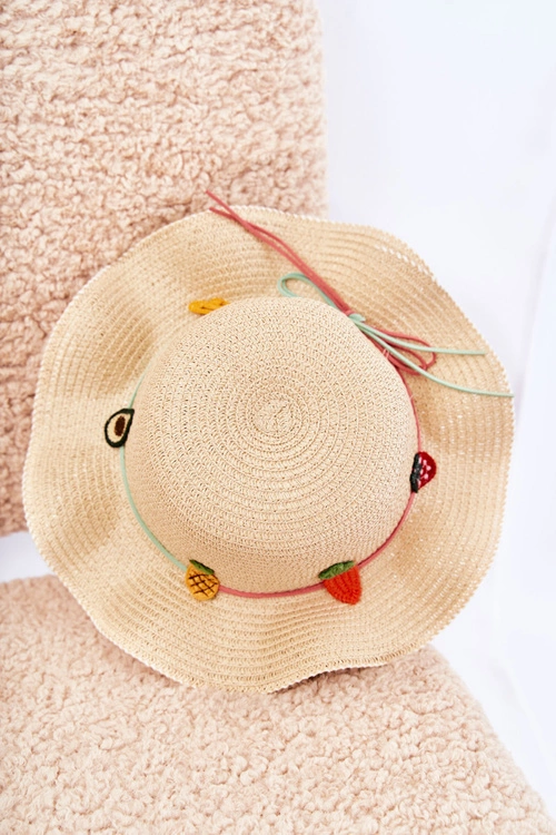 Dziecięcy Kapelusz Z Paskiem Beżowy Simon