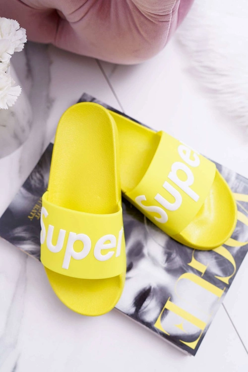 Damskie Klapki Żółte Super Losaria