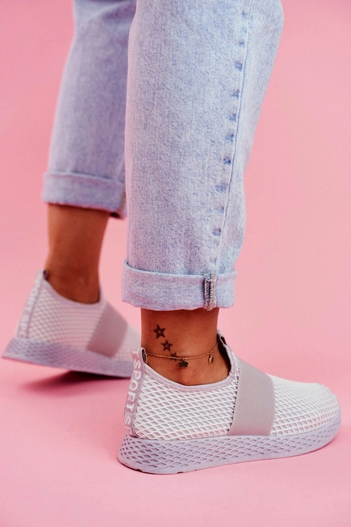 Damskie Sportowe Obuwie Wsuwane Lekkie Szare La Fiesta