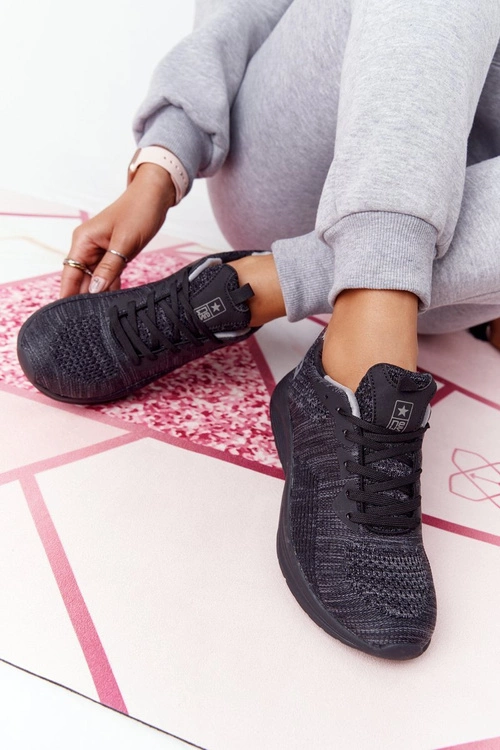 Damskie Sportowe Buty Comfort Foam Czarne Long Distance