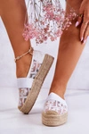 Damskie Wsuwane Espadryle Białe Berkaley