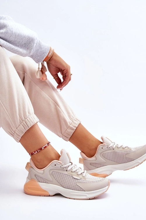 Wygodne Buty Sportowe Memory Foam System Big Star LL274336 Beżowe