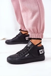 Damskie Ocieplane Sportowe Buty Big Star EE274351 Czarne