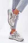 Sneakersy Buty Sportowe Damskie D.Franklin DFSH378006 Srebrne 