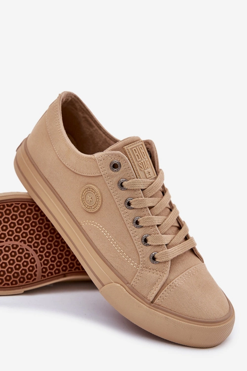 Trampki Męskie Materiałowe Big Star RR174337 Beżowe